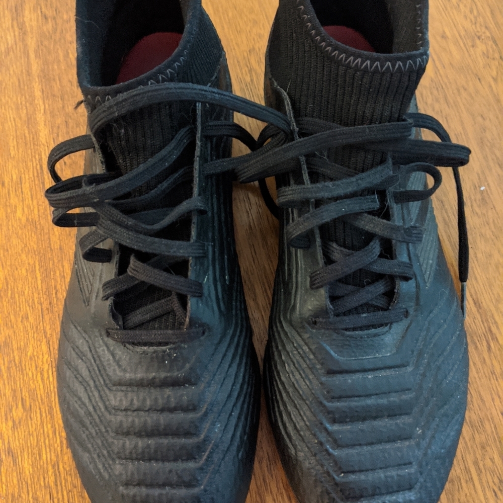 Black soccer cleats